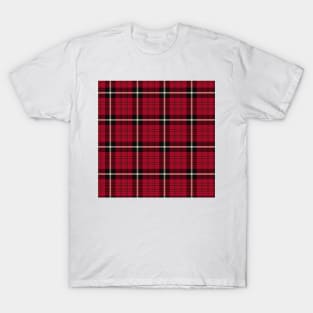 Red and black Tartan Plaid Pattern T-Shirt